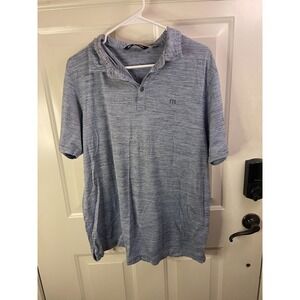 TRAVIS MATHEW Polo Shirt Men's XL Gray Golf Casual Cotton Blend RN123280 Peru
